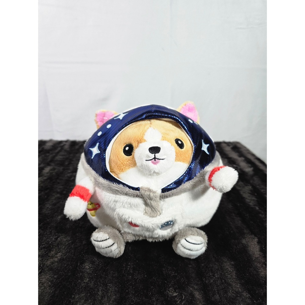 Squishable Mini Spacedog Corgi Astronaut Plush Toy White Blue 7 Inch